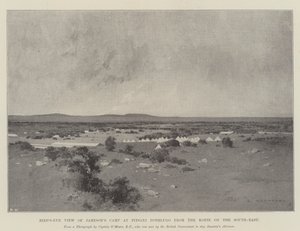 Vue aérienne du camp de Jameson à Pitsani Pothlugo depuis le Kopje au sud-est - Charles Auguste Loye